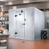 Thumbnail image #2 for AmeriKooler Quick Ship Outdoor 8' x 10' Walk-In Freezer with Aluminum Floor and R-448A Remote Refrigeration
