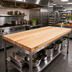 Thumbnail image #2 for John Boos Boos Block Northern Hard Rock Maple Edge Grain Kitchen Countertop, 84 x 27 x 1-1/2 Inches, Varnique Finish