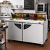 Thumbnail image #2 for Turbo Air Super Deluxe 60-Inch Two-Section Sandwich/Salad Prep Table, 16.0 Cu. Ft., 16-Pan Opening, Rear-Mounted Self-Contained Refrigeration