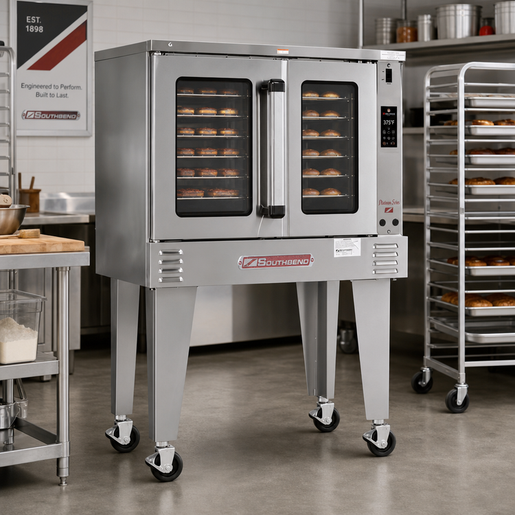 Product image #2 for Southbend Platinum Single-Deck Electric Bakery-Depth Ventless Convection Oven with Touch Controls and Dependent Doors