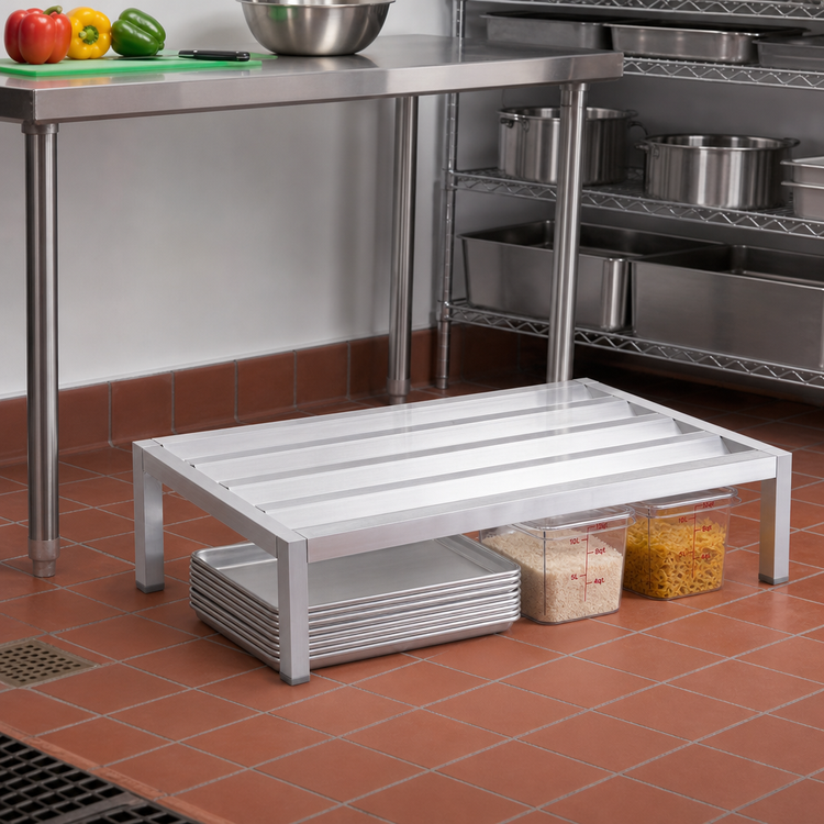 Product image #2 for New Age Aluminum Dunnage Rack, 60 x 24 x 12 Inches, 1,500 lb. Capacity
