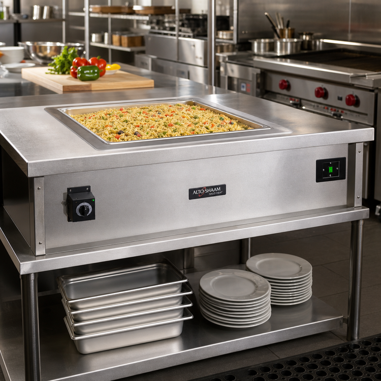 Product image #2 for Alto-Shaam Halo Heat Drop-In Electric Hot Food Well, 1 Full-Size Pan, 6-3/8-Inch Deep Well