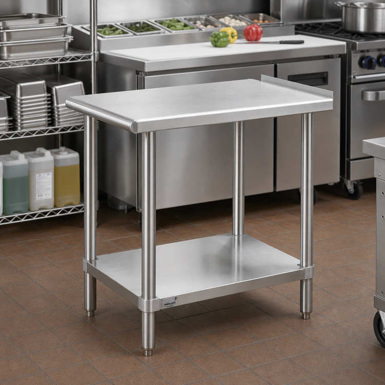 Product image #2 for Advance Tabco Stainless Steel Equipment Filler Table with Adjustable Undershelf, 15 x 36 Inches