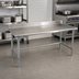 Thumbnail image #2 for Eagle Group Budget Series 84-Inch x 24-Inch Work Table with 4-1/2-Inch Backsplash