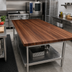 Thumbnail image #2 for John Boos Boos Block American Black Walnut Full-Length Edge Grain Kitchen Countertop with Varnique Finish, 120 x 48 x 1-3/4 Inches