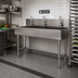 Thumbnail image #2 for Advance Tabco 60-Inch 3-Station Freestanding Multiwash Hand Wash Sink with 3 Electronic Faucets