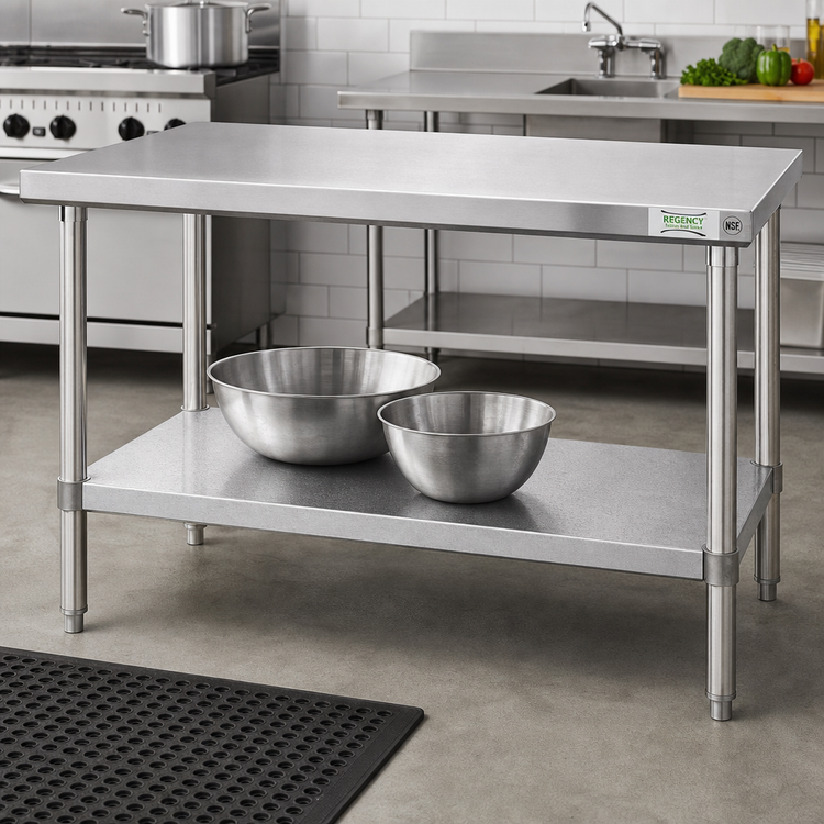Product image #2 for Stainless Steel Undershelf for 36" W x 30" D Work Table