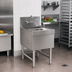 Thumbnail image #2 for Spec-Bar Underbar Wet Waste Sink with Dry Waste Chute, 18 x 24 Inches, Stainless Steel