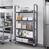 Thumbnail image #2 for Cambro Camshelving Elements XTRA 5-Shelf Solid Stationary Starter Unit, 18 x 30 x 84 Inches, Speckled Gray