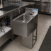 Thumbnail image #2 for BK Resources 14-1/2 Inch x 18-1/4 Inch Single-Bowl Underbar Dump Sink with Lead-Free Splash Faucet