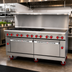 Thumbnail image #2 for American Range 72-Inch Gas Restaurant Range with 24-Inch Griddle, 8 Open Burners, and 2 Storage Bases