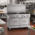 Thumbnail image #2 for Southbend Ultimate 48-Inch Commercial Gas Range with 7 Burners, Convection Oven, and Cabinet Base