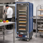 Thumbnail image #2 for Metro C5 Insulation Armour C539-HFC-4-BU Full-Height Mobile Heated Holding Cabinet, Clear Door, 18 Sheet Pan/34 Hotel Pan Capacity, 120V