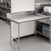 Thumbnail image #2 for Eagle Group Straight Clean Dishtable, 48 Inch x 30 Inch, Right-to-Left Operation, 16/304 Stainless Steel Top