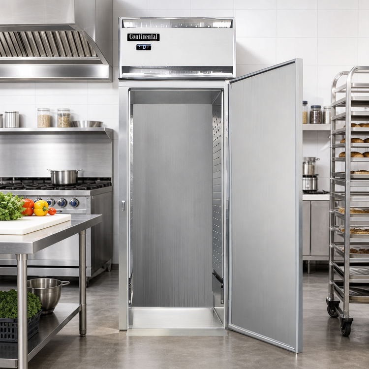 Product image #2 for Continental Refrigerator D1FINSA Designer Line One-Section Roll-In Freezer, Stainless Steel Exterior