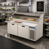 Thumbnail image #2 for Randell 68-Inch 2-Section Refrigerated Raised Rail Prep Table with Right-Side Compressor, 30 x 1/6 Pan Capacity
