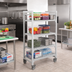 Thumbnail image #3 for Cambro Camshelving Premium 4-Tier Vented Mobile Starter Unit, 21-Inch Deep x 48-Inch Long x 67-1/4-Inch High, Speckled Gray