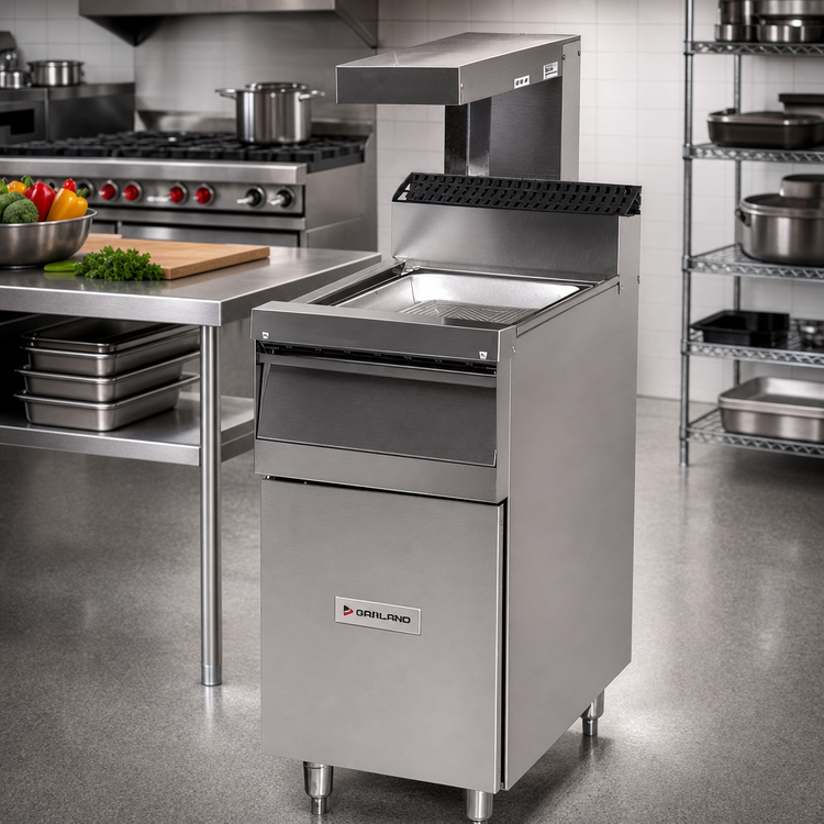 Product image #2 for Garland Master Series Heavy Duty 17-Inch Wide Frymate Station Storage Base with Stainless Steel Pan and Door