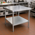 Thumbnail image #2 for Advance Tabco Galvanized Undershelf for 24 x 24 Inch Work Tables