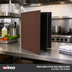 Thumbnail image #2 for Winco Four-View Letter-Size Leather-Like Brown Menu Cover