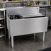 Thumbnail image #2 for Glastender Underbar Combo Ice Bin/Cocktail Unit, 36 Inch Wide x 24 Inch Deep, Left Bottle Well, 10-Circuit Cold Plate