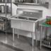 Thumbnail image #2 for Omcan 53-Inch Wide 2-Compartment Pot Sink with 24 x 24 x 14-Inch Bowls, 18-Gauge 304 Stainless Steel