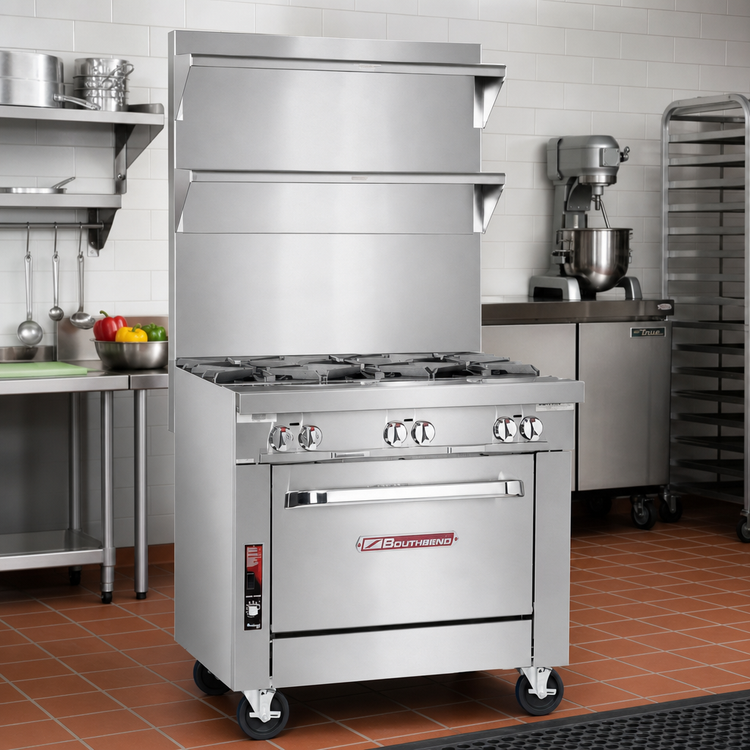 Product image #2 for Southbend Platinum P36N-SSS 36-Inch Heavy Duty Modular Spreader Plate, Solid Top, Stainless Steel Front & Sides