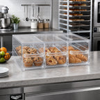 Thumbnail image #2 for Vollrath SBB33 Countertop Pastry Display Case, Clear Acrylic, 3 Drawers, Stackable
