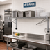 Thumbnail image #2 for Eagle Adjustable Post Wire Wall Mount Prepackaged End Unit for 14-Inch Shelves, Chrome Plated