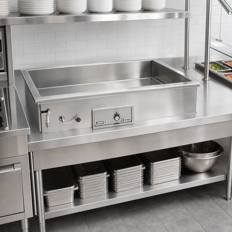 Product image #2 for Wells HT-400AF Built-In Electric Bain-Marie Hot Well with Automatic Water Fill