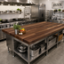 Thumbnail image #2 for John Boos Boos Block American Black Walnut Blended Edge Grain Kitchen Countertop, 96 x 36 x 1-1/2 Inches