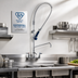 Thumbnail image #2 for T&S Brass EasyInstall 8-Inch Wall-Mount Pre-Rinse Unit with 12-Inch Add-On Faucet and 0.65 GPM Spray Valve