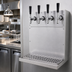 Thumbnail image #2 for Glastender 4-Faucet Wall-Mount Air-Cooled Draft Dispensing Tower, Stainless Steel