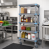 Thumbnail image #2 for Quantum Millenia 5-Shelf Mobile Polymer Shelving Starter Unit, 60
