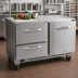 Thumbnail image #2 for Victory Refrigeration VUFD48HC-2 Two-Section Undercounter Freezer with Door and Drawers, 48-Inch, Self-Contained, R290