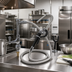 Thumbnail image #2 for OptiFlow Single Valve Deck Mount Pot Filler with 72-Inch Stainless Steel Braided Hose