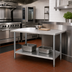 Thumbnail image #2 for Turbo Air 30 Inch x 30 Inch Corner Stainless Steel Work Table with Adjustable Undershelf