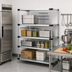 Thumbnail image #2 for Quantum Solid Shelving Starter Kit, 72W x 12D x 86H, 4 Shelves, Galvanized Steel Shelves with Chrome Posts