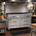 Thumbnail image #2 for Southbend Ultimate 60-Inch Gas Restaurant Range with 9 Burners, Standard Oven, and Convection Oven