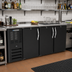 Thumbnail image #2 for Beverage-Air BB72HC-PT-B 72-Inch Three-Section Pass-Thru Back Bar Cooler with Solid Doors