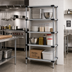 Thumbnail image #2 for Quantum 24-Inch x 24-Inch x 86-Inch Solid Shelving Starter Kit with 4 Solid Shelves, 304 Stainless Steel