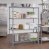 Thumbnail image #2 for Quantum 42 Inch x 30 Inch x 86 Inch Wire Shelving Starter Kit, 600-800 lb Capacity, Gray Epoxy Antimicrobial Finish