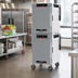 Thumbnail image #2 for Metro HotBlox™ Wide 16-Pan Dual-Cavity Pass-Thru Insulated Holding Cabinet with Digital Touchscreen, Solid Front / Clear Rear Doors
