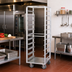 Thumbnail image #2 for Dinex Roll-In Aluminum Angle Rack, 18 Sheet Pan Capacity for 18 x 26 Inch Sheet Pans