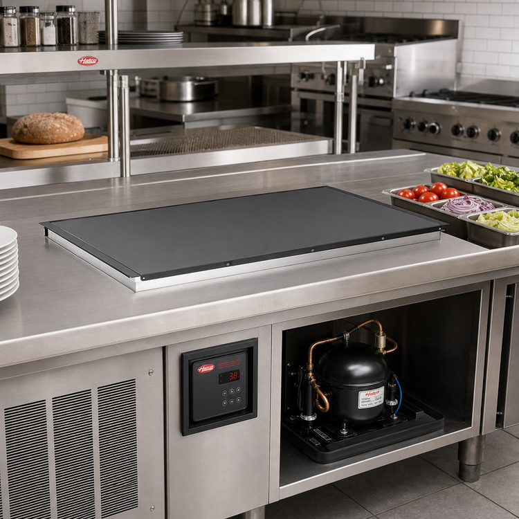 Product image #2 for Hatco CSBFR-36-F Built-In Flush Top Remote Cold Shelf, 36-Inch x 15-1/2-Inch, Hardcoat Aluminum
