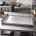 Thumbnail image #2 for Large Aluminum Griddle Pan with Heavy-Duty Wire Loop Handle, 23 x 15 x 5mm