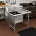 Thumbnail image #2 for John Boos B Series Freestanding 1-Compartment Stainless Steel Sink with Right-Hand Drainboard