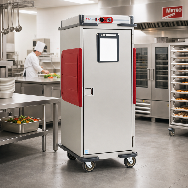 Product image #2 for Metro C5 Transport Armour Full-Height Mobile Heated Holding Cabinet, 32 Pan Capacity