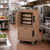 Thumbnail image #3 for Cambro Ultra Camcart® UPC1600HD Front-Loading Double-Compartment Insulated Food Pan Carrier, Heavy-Duty Casters