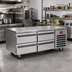 Thumbnail image #2 for Southbend Platinum Series 120-Inch Low-Height Self-Contained Freezer Base with 8 Self-Closing Drawers